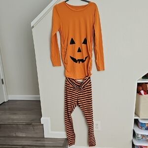 Motherhood Pumpkin Face Costume in Orange and Black